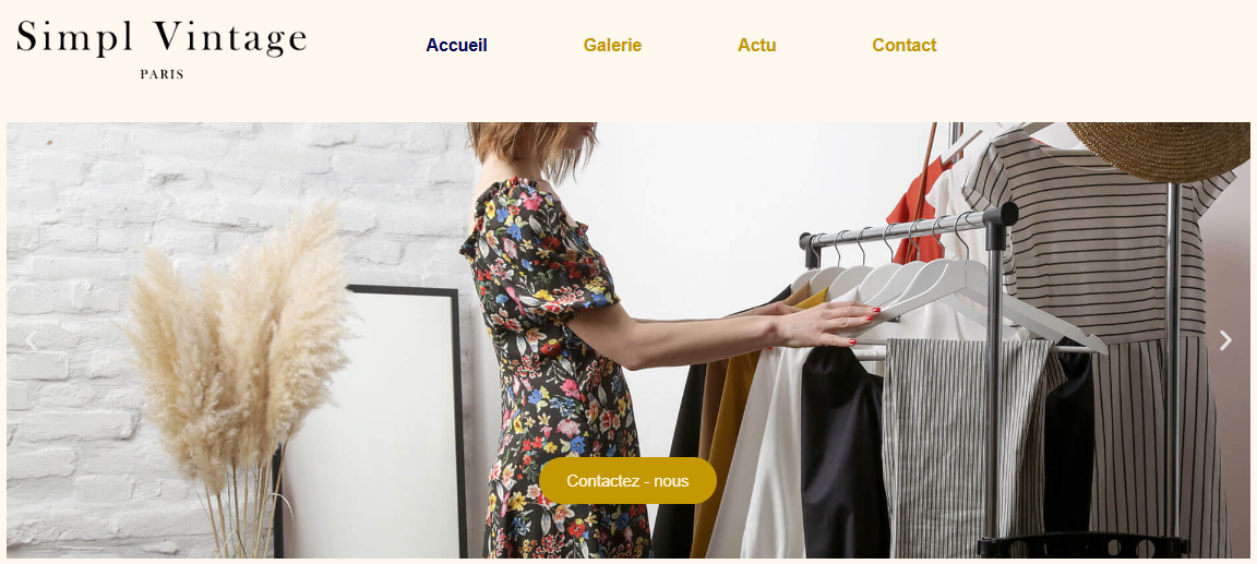 Capture d'écran du projet Simple Vintage