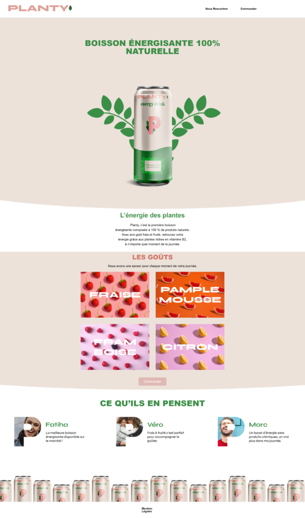 Capture du projet Planty